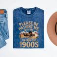 Please Be Patient I'm From The 1900s Vintage Western Humor Mineral Wash Tshirts Mineral Navy