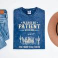Please Be Patient With Me I'm From The 1900s Women Mineral Wash Tshirts Mineral Navy