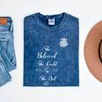 Police Academy Graduation She Believed She Could So She Did Mineral Wash Tshirts Mineral Navy