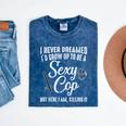 Police Officer Police Graduation Cop Birthday Mineral Wash Tshirts Mineral Navy