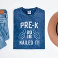 Pre-K Nailed It 2018 Cute Preschool Graduation Mineral Wash Tshirts Mineral Navy