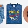 Pre-K Nailed It Class Of 2018 Graduation Mineral Wash Tshirts Mineral Navy