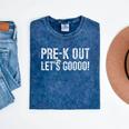 Pre-K Out Preschool Graduation 2025 Teacher Last Day Mineral Wash Tshirts Mineral Navy