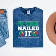 Pre-School Nailed It Shirt Graduation T Shirt Mineral Wash Tshirts Mineral Navy