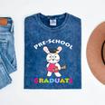 Preschool Graduate Kids T Shirt Pre-K Graduation Mineral Wash Tshirts Mineral Navy