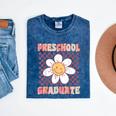 Preschool Graduation Graduate Cute Groovy Last Day Of Pre K Mineral Wash Tshirts Mineral Navy