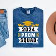 Prom Squad 2024 High School Graduation Party Premium Mineral Wash Tshirts Mineral Navy