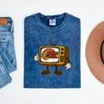 Protect PBS 80s Nostalgia Television Shirt Mineral Wash Tshirts Mineral Navy