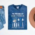 Proud Air Force Brother-In-Law US Air Force Graduation Mineral Wash Tshirts Mineral Navy