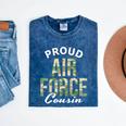 Proud Air Force Cousin Deployment Homecoming Graduation Mineral Wash Tshirts Mineral Navy