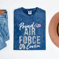 Proud Air Force Cousin US Air Force Graduation Cousin Tee Mineral Wash Tshirts Mineral Navy