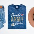 Proud Army Godmother Army Graduation Godmother US Army Mineral Wash Tshirts Mineral Navy