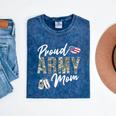 Proud Army Mom Army Graduation Mom US Army Mom Mineral Wash Tshirts Mineral Navy