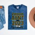 Proud Aunt Of A 2023 Graduate Family Matching Graduation Mineral Wash Tshirts Mineral Navy