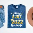 Proud Aunt Of a Class Of 2022 Graduate Graduation 2022 Women Mineral Wash Tshirts Mineral Navy