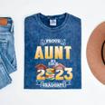 Proud Aunt Of A Class Of 2023 Graduate Graduation Women Mineral Wash Tshirts Mineral Navy