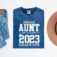 Proud Aunt Graduation Senior 23 Grad Class Of 2023 Mineral Wash Tshirts Mineral Navy