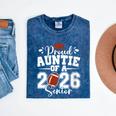 Proud Auntie Of A 2026 Senior Football Graduation Family Mineral Wash Tshirts Mineral Navy