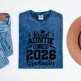 Proud Auntie Of Two 2026 Graduates Graduation Mineral Wash Tshirts Mineral Navy