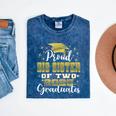 Proud Big Sister Of Two 2025 Graduates Graduation Family Mineral Wash Tshirts Mineral Navy