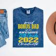 Proud Bonus Dad Of 5th Grade Graduate 2022 Family Graduation Mineral Wash Tshirts Mineral Navy