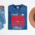 Proud Bonus Dad Of a Class Of 2025 Graduate Graduation Mineral Wash Tshirts Mineral Navy