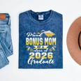 Proud Bonus Mom Of a Class Of 2026 Graduate Graduation 2026 Mineral Wash Tshirts Mineral Navy