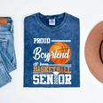 Proud Boyfriend Of A 2025 Senior Graduation Basketball Mineral Wash Tshirts Mineral Navy