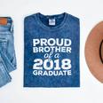 Proud Brother Of A 2018 Graduate Class Graduation Mineral Wash Tshirts Mineral Navy