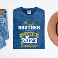 Proud Brother Of a Class Of 2023 Graduate Senior Graduation Mineral Wash Tshirts Mineral Navy