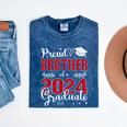 Proud Brother Of a Class Of 2024 Graduate For Graduation Mineral Wash Tshirts Mineral Navy
