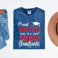 Proud Brother Of A Class Of 2025 Graduate Senior Graduation Mineral Wash Tshirts Mineral Navy