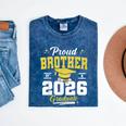 Proud Brother Of a Class Of 2026 Graduate Senior Graduation Mineral Wash Tshirts Mineral Navy