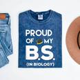 Proud Of My BS In Biology Graduation T-Shirt Mineral Wash Tshirts Mineral Navy