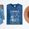Proud Coast Guard Mom US Coast Guard Graduation Mom Mineral Wash Tshirts Mineral Navy