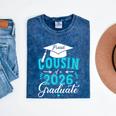 Proud Cousin Of a Class Of 2026 Graduate For Graduation Mineral Wash Tshirts Mineral Navy
