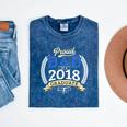 Proud Dad Of A 2018 Graduate Shirt Graduation Grad Mineral Wash Tshirts Mineral Navy