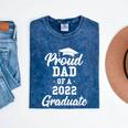 Proud Dad Of a 2022 Graduate Class Of 2022 Graduation Mineral Wash Tshirts Mineral Navy