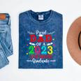 Proud Dad Of A 2023 5th Grade Graduate Graduation Family Mineral Wash Tshirts Mineral Navy