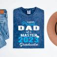 Proud Dad Of 2023 Class Master Graduate Family Graduation Mineral Wash Tshirts Mineral Navy