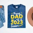 Proud Dad Of A 2023 Senior Graduation Mineral Wash Tshirts Mineral Navy