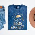 Proud Dad Of a 2025 Graduate Class Of 2025 Graduation Dad Mineral Wash Tshirts Mineral Navy
