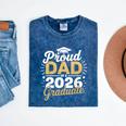 Proud Dad Of A 2026 Graduate Class Of 2026 Dad Graduation Mineral Wash Tshirts Mineral Navy