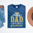 Proud DAD Of a 2026 Graduate Class Senior Graduation Mineral Wash Tshirts Mineral Navy