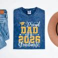 Proud Dad Of A 2026 Graduate Senior Graduation Class Of 2026 Mineral Wash Tshirts Mineral Navy