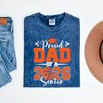 Proud Dad Of A 2026 Senior Basketball Graduation Family Mineral Wash Tshirts Mineral Navy