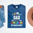 Proud DAD Of A 4th Grade Graduate Graduation 2024 Senior 24 Mineral Wash Tshirts Mineral Navy
