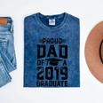 Proud Dad Of A Class 2019 Graduate T Shirt Graduation Mineral Wash Tshirts Mineral Navy