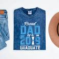 Proud Dad Of A Class Of 2019 Graduate TShirt Graduation Mineral Wash Tshirts Mineral Navy