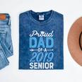 Proud Dad Of A Class 2019 Senior T Shirt Graduation Mineral Wash Tshirts Mineral Navy